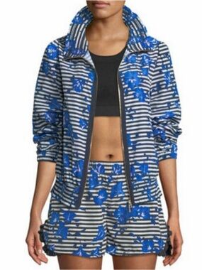 Kate Spade Blue Hibiscus Jacket